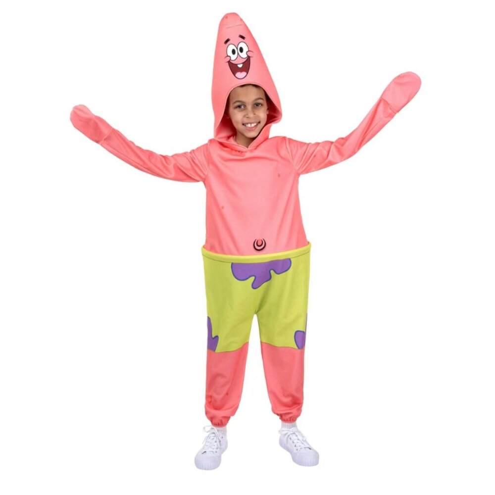 Patrick Star SpongeBob Halloween Costume 8 Hooded Jumpsuit Kids Unisex